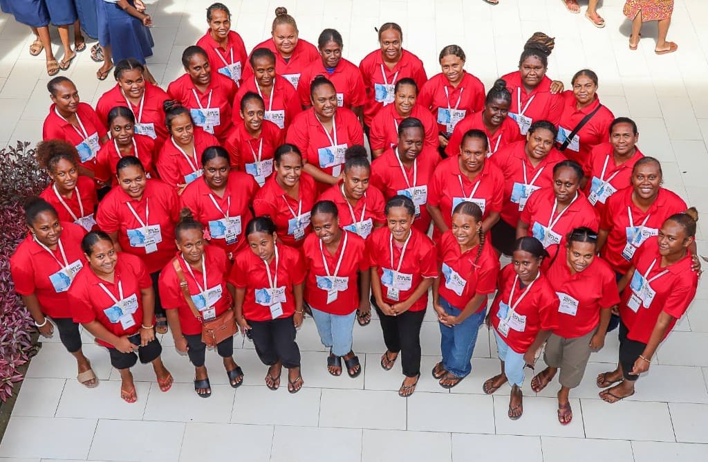 Team of women in tech